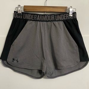 under armour athletic running shorts small